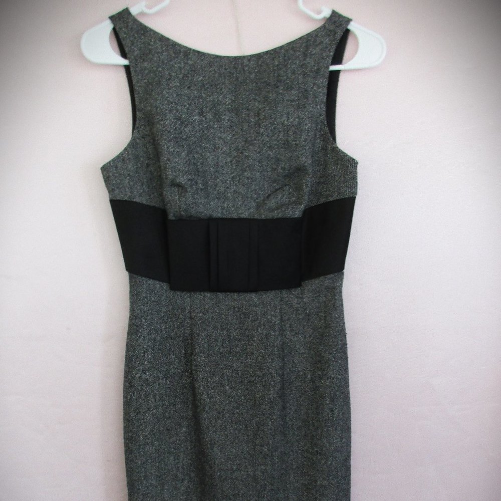 Size S (2) Tara Subkoff for Bebe 60s MOD Style Black/Gray Dress/Pinafore
